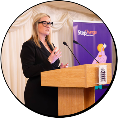 CEO Vikki Brownridge at event